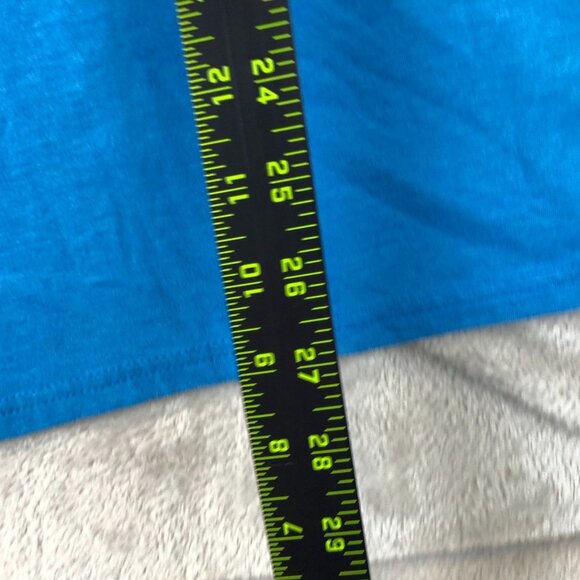 Oakley Men Slim Fit V-Neck T-Shirt Large Blue Short Sleeve Basic Pullover Casual - Picture 3 of 8